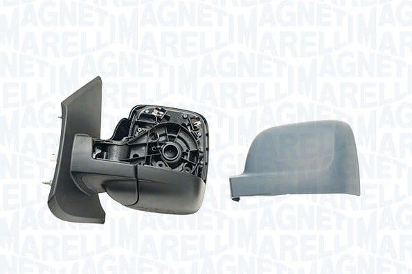 Zijspiegel Links (elektrisch, asferisch, met verwarming, under-coated, kort) past: RENAULT TRAFIC III 08.14-