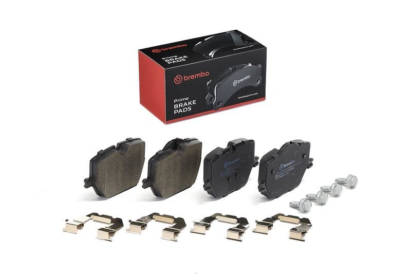 Remblokken set Achter (met een dempingskussen  met extra's  met remklauw geleidingsbouten), past: BMW 2 (G42, G87), 3 (G20, G80, G28), 3 (G21), 3 (G21, G81), 4 (G22, G82) 1.6-Electric 11.18-