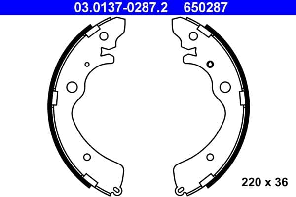 Brake shoe set