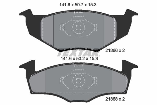 Remblokken set Voor , past: SEAT CORDOBA, CORDOBA VARIO, IBIZA II, TOLEDO I  VW GOLF III, POLO, POLO III CLASSIC, VENTO 1.0-2.0 05.91-12.02