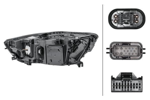 Koplamp Rechts (LED, elektrisch, geen LED-controller) past: AUDI A6 C7 11.10-04.15