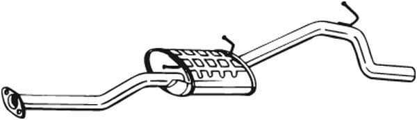 Uitlaatsysteem achterste geluiddemper past: SUZUKI ALTO VI 1.1 06.02-12.08