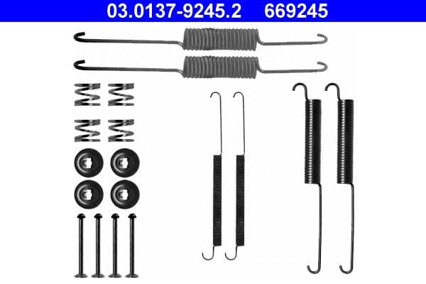 Accessory Kit, brake shoes