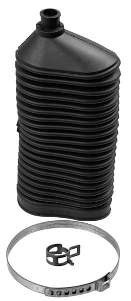 Steering gear boot Links/Rechts (lengte230mm 12mm/48mm, banden) past: MERCEDES A (W168) 1.4-2.1 07.97-08.04