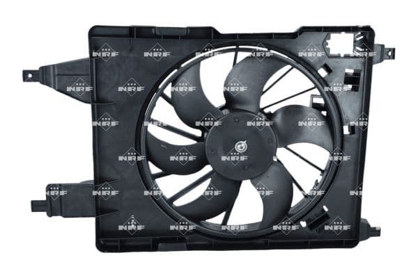 Radiatorventilator (met huisvesting) past: MERCEDES CITAN (MPV), CITAN MIXTO (DOUBLE CABIN), CITAN/MINIVAN (W415)  RENAULT CLIO II, GRAND SCENIC II, KANGOO, KANGOO BE BOP 1.0-Electric 01.96-