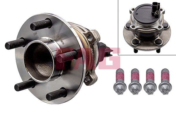 Wiellagerset met naaf Achter past: FORD C-MAX, FOCUS C-MAX, FOCUS II 1.4-2.5 10.03-09.12