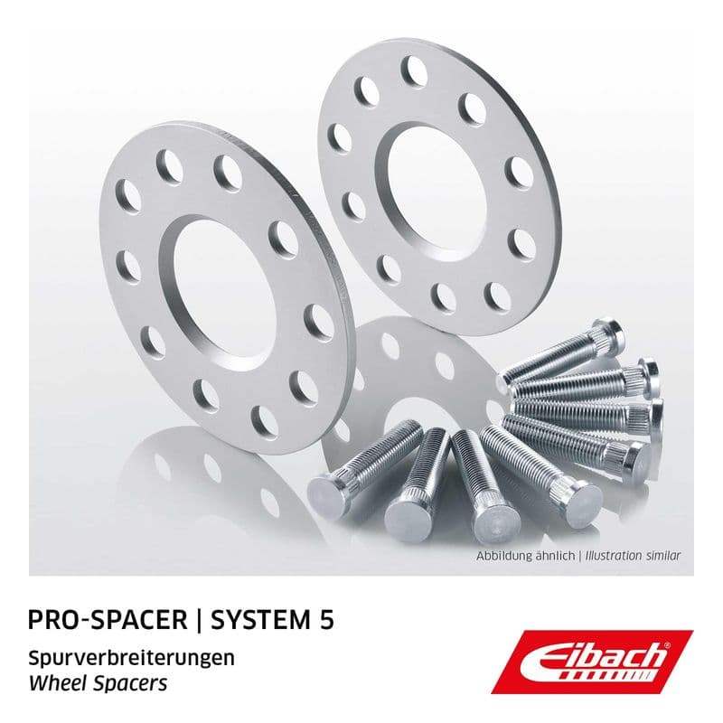 (EN) Wheel rim spacers - 2 pcs 5x100  dikte: 5mm  diameter van het opsporingsgat: 56mm  PRO-SPACER serie - 5  (bevestigingselementen inbegrepen - Ja) - natuurlijk