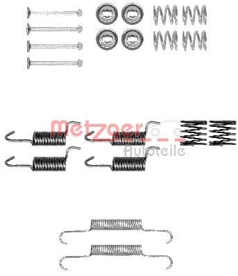 Accessory Kit, parking brake shoes