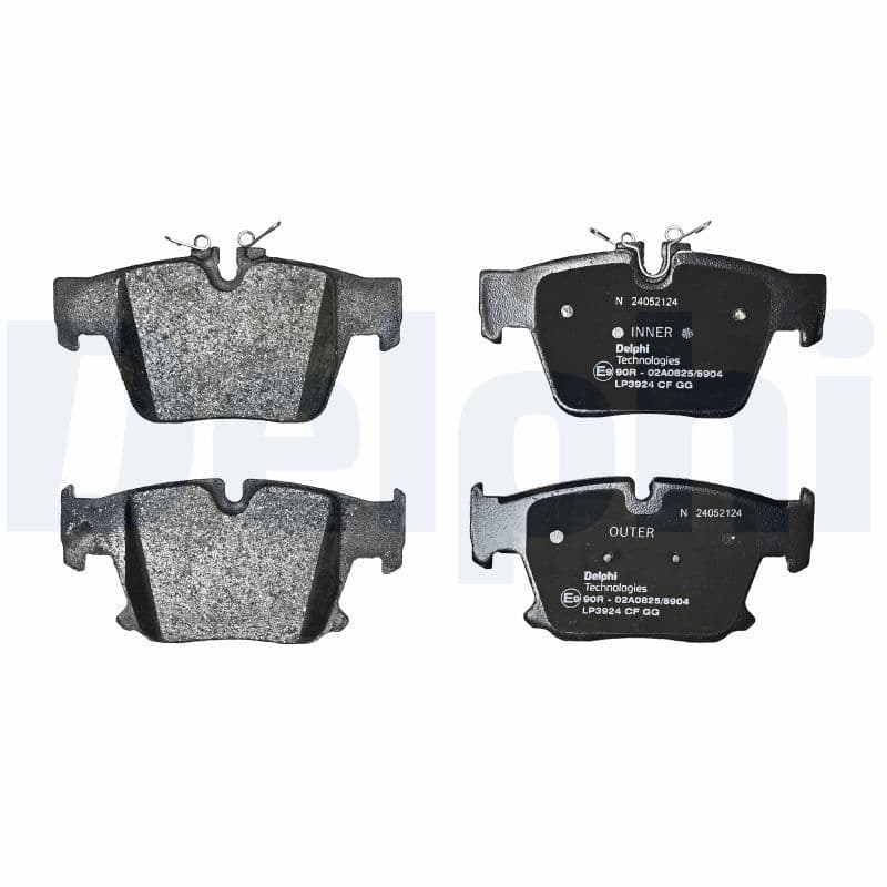 Remblokken set Achter (met een dempingskussen), past: BMW 1 (E88), 5 (G60, G90, G68), 5 (G61, G99), 7 (G70), X3 (G45) 1.6H-Electric 12.07-