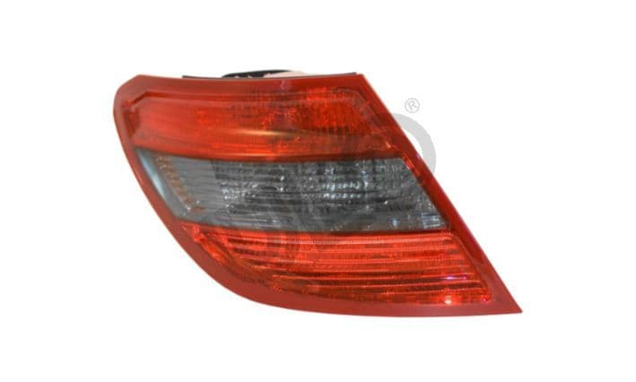 Achterlicht Links (kleur indicator geel/grijs gerookt, kleur van het glas red) past: MERCEDES C-KLASA W204 Stationwagon 01.07-03.11