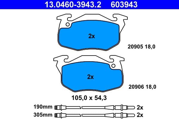 Brake Pad Set, disc brake