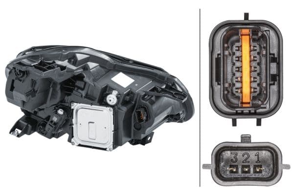 Koplamp Links (LED, elektrisch, geen controller) past: RENAULT CAPTUR II 11.19-12.23