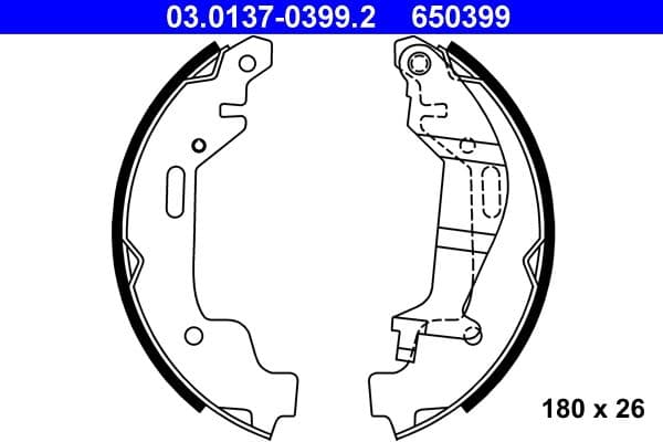 Brake shoe set