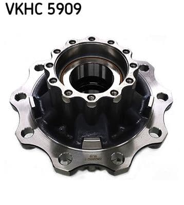 Wheel hub Achter (met een lager) past: RVI D, MAGNUM, MIDLUM, PREMIUM 2, T  VOLVO 8300, 8700, 8900, 9300, 9400, 9500, 9700, 9900, B11, B12, B13, B6, FE, FE II, FH, FH II, FH III, FH12 01.91-