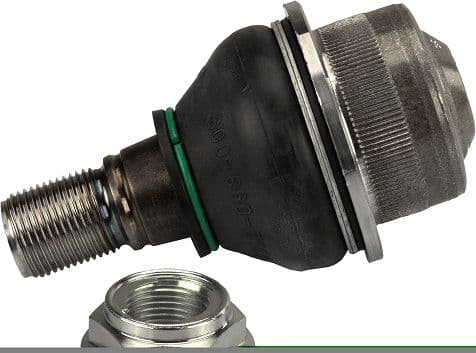 Kogelgewricht van de as Links/Rechts (bodem/buitenkant voor) (diameter kegel 26mm, met extra's) past: MERCEDES SPRINTER 2-T (B901, B902), SPRINTER 3,5-T (B909), SPRINTER 3-T (B903) 2.1D-2.9D 01.95-