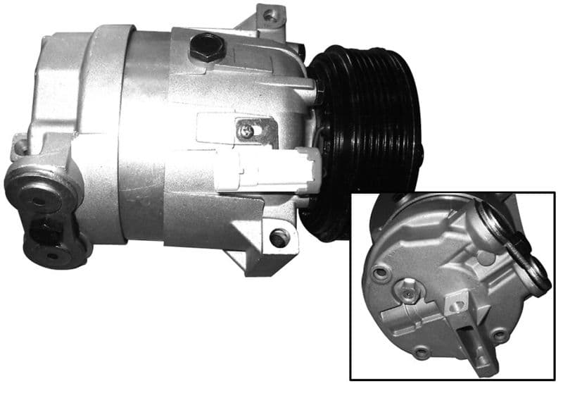 Airconditioning compressor past: OPEL ASTRA G, FRONTERA B, VECTRA B 1.6-2.2D 09.95-10.05