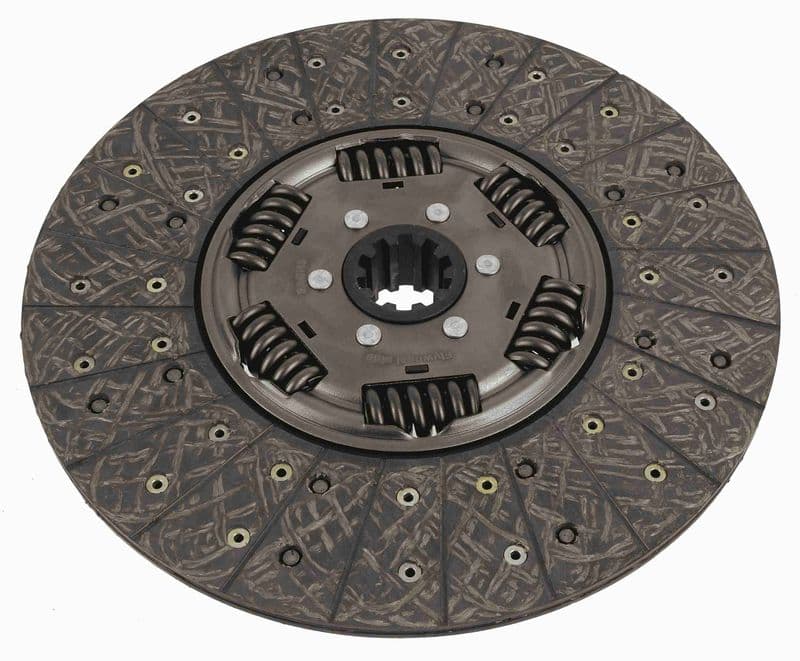 Koppelingsplaat/plaat (350mm, nieuw) past: MERCEDES LK/LN2, MK, NG, O 303 08.73-12.98