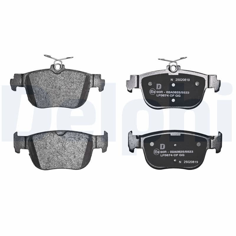 Remblokken set Achter (met een dempingskussen  zonder toevoegingen), past: AUDI A3, A3 ALLSTREET  CUPRA FORMENTOR, LEON, LEON SPORTSTOURER  FORD TOURNEO CONNECT V761 1.0-2.5 07.19-