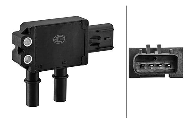 Uitlaatgassen druksensor (aantal pinnen: 4) past: DAF past: DAF CF, LF, XF 106, XF II 1DB2022-1NA06-PX-7239 07.14-