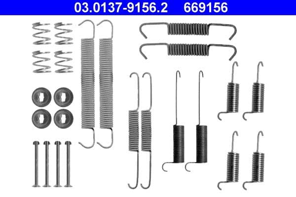 Accessory Kit, brake shoes