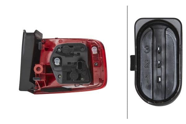 Achterlicht Links (extern, P21W, kleur van het glas red) past: AUDI A4 B8 Saloon 11.07-10.11