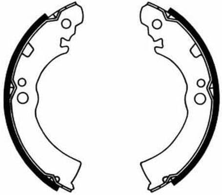 Brake shoe set