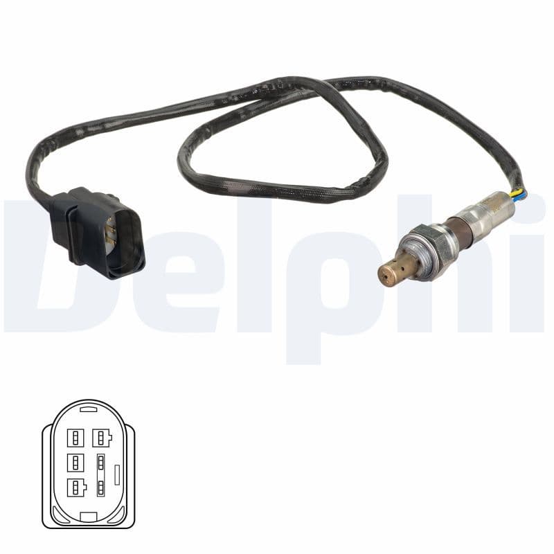 Lambda sonde (465mm) past: SEAT AROSA, CORDOBA, CORDOBA VARIO, IBIZA II, IBIZA III, INCA  SKODA FABIA I, FABIA I PRAKTIK  VW CADDY II, LUPO I, POLO, POLO III, POLO III CLASSIC 1.4 04.96-04.12