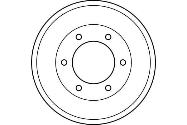 Brake drum Achter past: FORD MAVERICK  NISSAN TERRANO II 2.4/2.7D 02.93-09.07