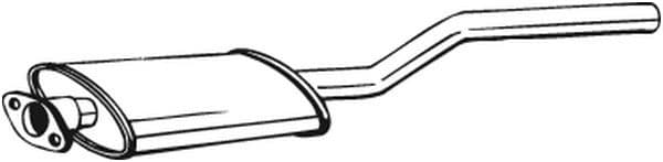 Uitlaatsysteem voorste demper past: RENAULT LAGUNA I 2.2D 11.93-03.01