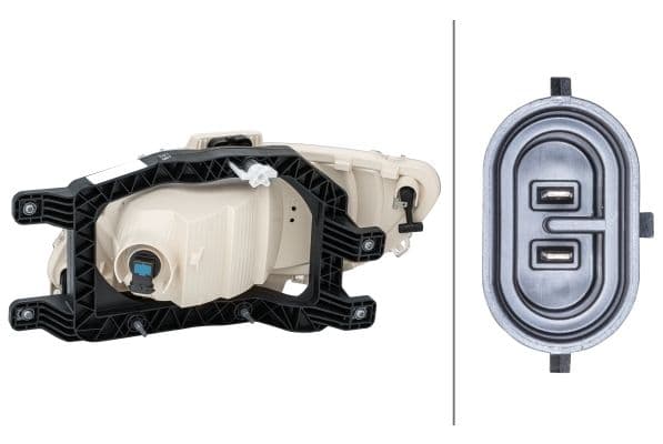 Mistlamp Rechts (H11, met gebogen lichten) 24V past: DAF CF, LF 05.13-