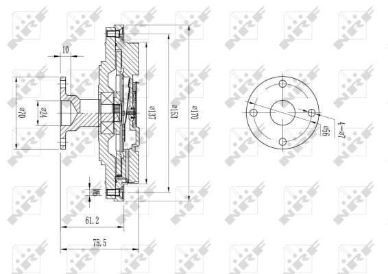Ventilatorkoppeling past: MITSUBISHI PAJERO II, PAJERO SPORT I 3.0 06.94-