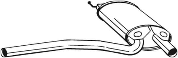 Middendemper uitlaatsysteem past: AUDI A4 B5 1.8 11.94-09.01