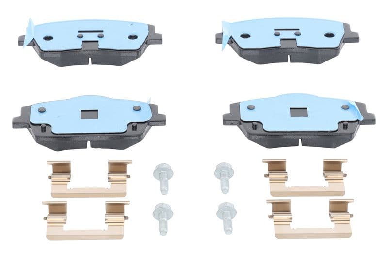 Remblokken set Voor (met extra's  met remklauw geleidingsbouten), past: VOLVO XC40 1.5-Electric 10.17-