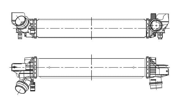 Toevoerluchtkoeler past: BMW 2 (F45), X1 (F48), X2 (F39)  MINI COUNTRYMAN (F60) 1.5H 11.14-