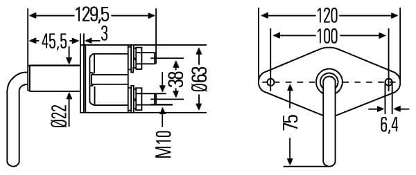 Ontkoppeling van de batterij 12V, 250A