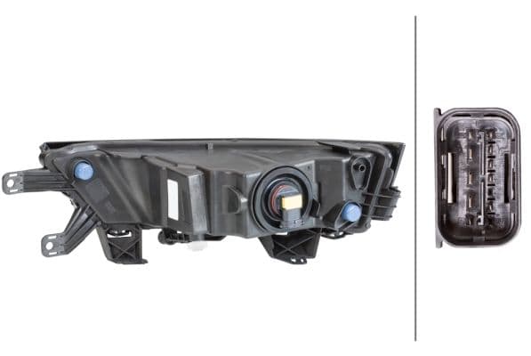 Mistlamp Voor Links (H8, met DRL LED) past: SKODA RAPID 03.17-03.22