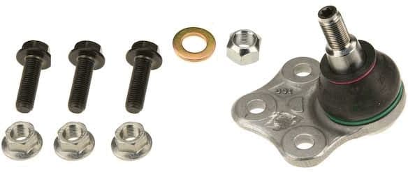 Kogelgewricht van de as Links/Rechts (bodem/buitenkant voor) (diameter kegel 21,2mm, met extra's) past: RENAULT FLUENCE, GRAND SCENIC III, MEGANE, MEGANE III, SCENIC III 1.2-Electric 11.08-