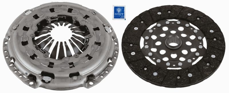 Koppelingskit (geen ontgrendelingslager  schijf + drukplaat, 240mm) past: AUDI A4 B8, A4 B9, A6 C7 2.0/2.0D 09.13-