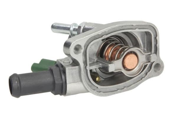 Thermostaat koelsysteem (88°C, in huisvesting) past: ABARTH 500 / 595 / 695, PUNTO  ALFA ROMEO MITO  FIAT 500, 500 C, 500L, BRAVO II, DOBLO, DOBLO CARGO, FIORINO, GRANDE PUNTO, IDEA 0.9-1.7D 09.03-