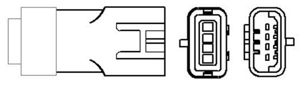 Lambda sonde (aantal draden 4, 300mm) past: DACIA LOGAN, LOGAN EXPRESS, LOGAN MCV, SANDERO  RENAULT KANGOO, MEGANE I, MEGANE I CLASSIC, MEGANE SCÉNIC, THALIA I, THALIA II 1.4/1.4LPG/1.6 09.96-