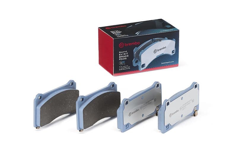 Remblokken set Voor ((EN) for electric vehicles  (EN) only for installation with Brembo EV discs), past: TESLA MODEL 3, MODEL Y Electric 01.17-