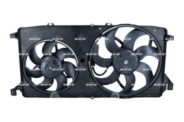 Radiatorventilator (met huisvesting) past: FORD TRANSIT, TRANSIT TOURNEO 2.2D-2.3LPG 04.06-08.14