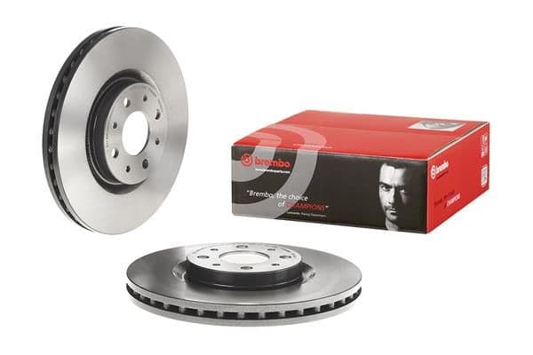 Brake disc Voor Links/Rechts past: ABARTH 500E  ALFA ROMEO MITO  FIAT 500E, BRAVO II, STILO  LANCIA DELTA III 1.3D-Electric 10.01-