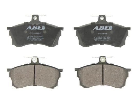 Remblokken set Voor , past: MITSUBISHI CARISMA, COLT VI, DELICA / SPACE GEAR, ECLIPSE, ECLIPSE II, ECLIPSE III, L 300 III, L200, L400, LANCER IV, LANCER V, LANCER VII, LANCER VIII 0.7-3.5 03.80-