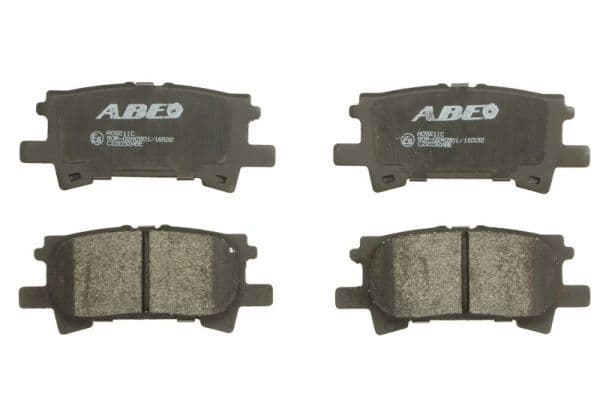 Remblokken set Achter , past: LEXUS RX  TOYOTA HARRIER, HIGHLANDER, HIGHLANDER / KLUGER, MARK II 2.4-3.5 08.96-12.13