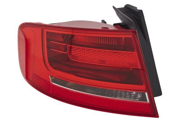 Achterlicht Links (extern, P21W, kleur van het glas red) past: AUDI A4 B8 Saloon 11.07-10.11