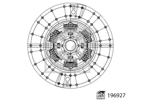 Koppelingsplaat/plaat (400mm) past: VOLVO FH, FH II, FH III, FH12, FH16, FH16 II, FH16 III, FM, FM II, FM III, FM12, FMX, FMX II, FMX III 08.93-