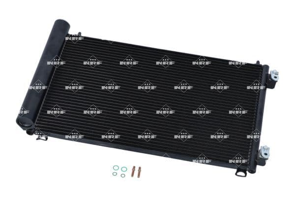 A/C condensator (met droger) past: PEUGEOT 206 1.6D 05.04-