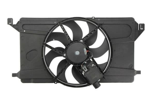 Radiatorventilator (met huisvesting) past: VOLVO C30, S40 II, V50  FORD C-MAX, FOCUS C-MAX, FOCUS II 1.4-2.0D 10.03-12.12