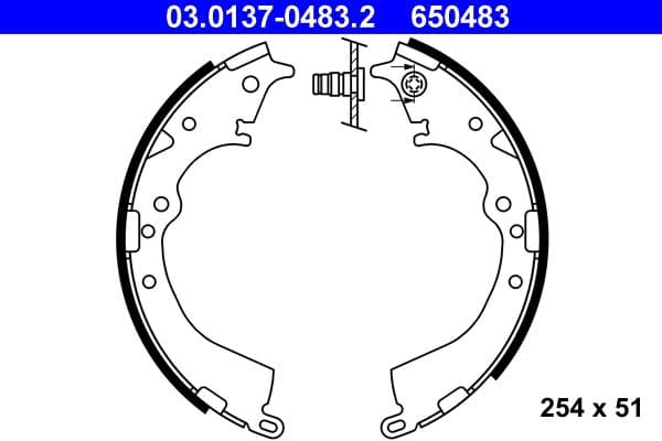 Brake shoe set